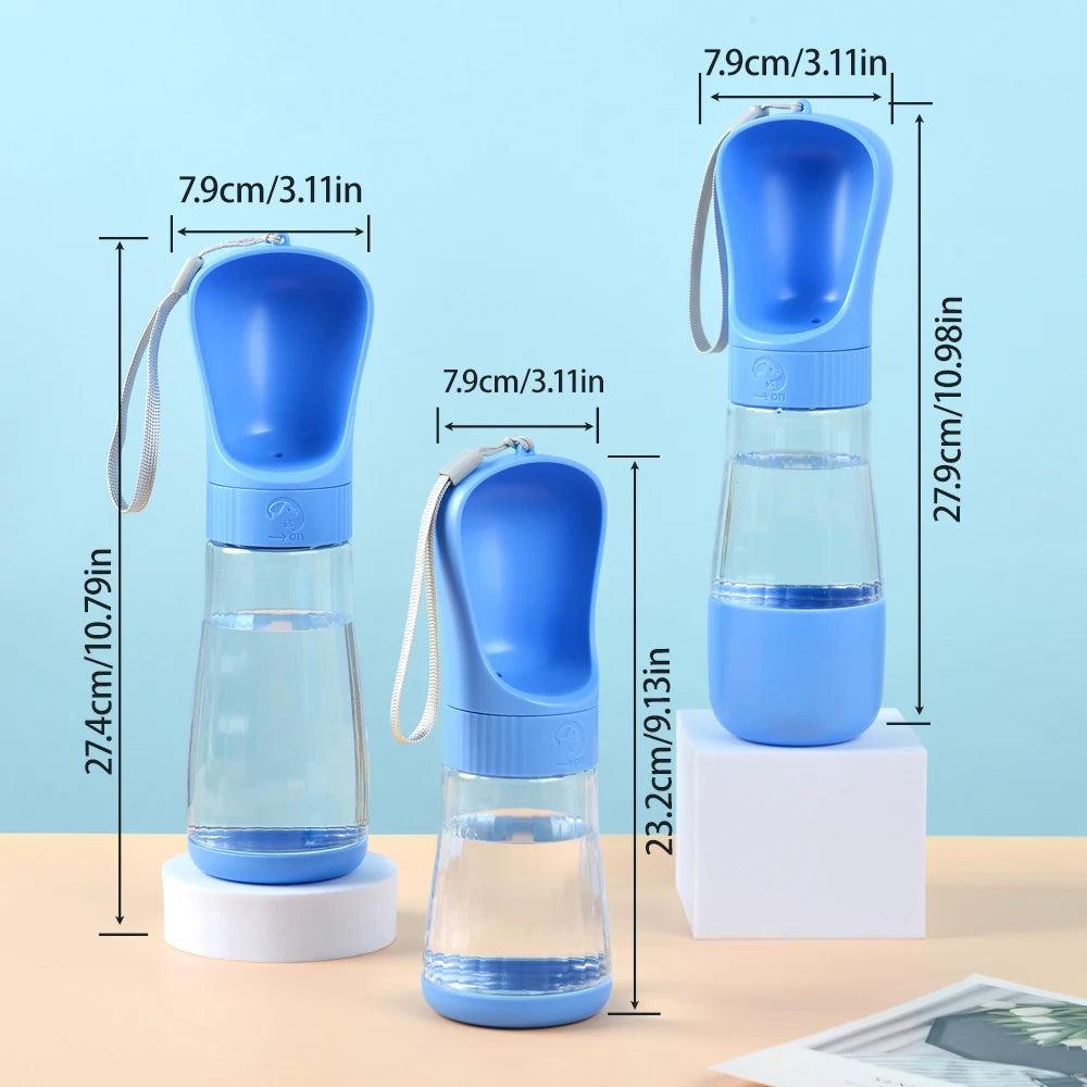 2 in 1 Portable Pet Water Bottle With Food Container