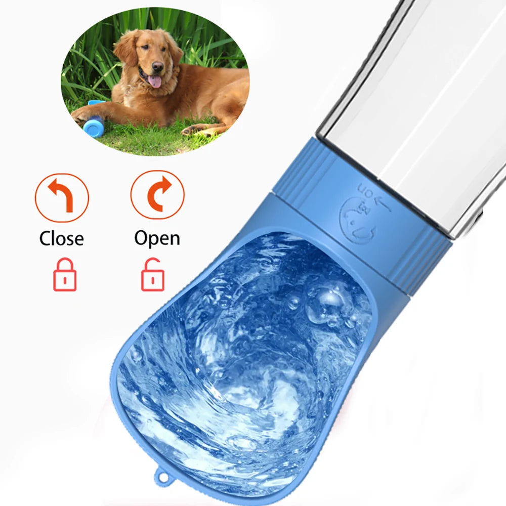 2 in 1 Portable Pet Water Bottle With Food Container